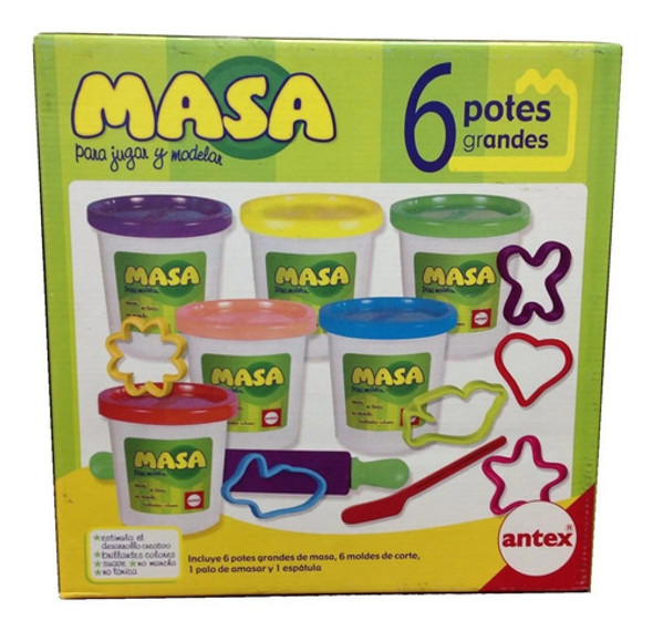 Set Masas 6 Potes Grandes Antex Casa Valente 0