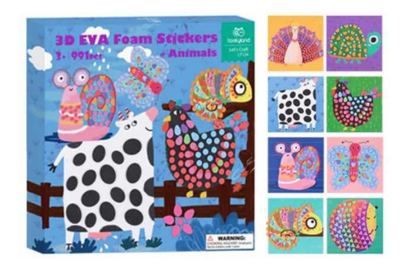 Stickers Reutilizables Goma Eva Animales Tooky Cadaques Kids 0