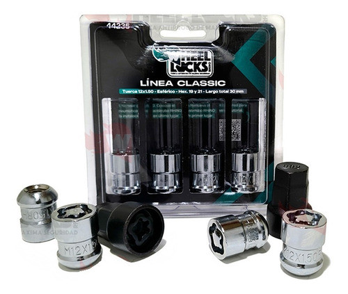 Tuerca Antirrobo De Seguridad Classic Honda Fit Civic 0