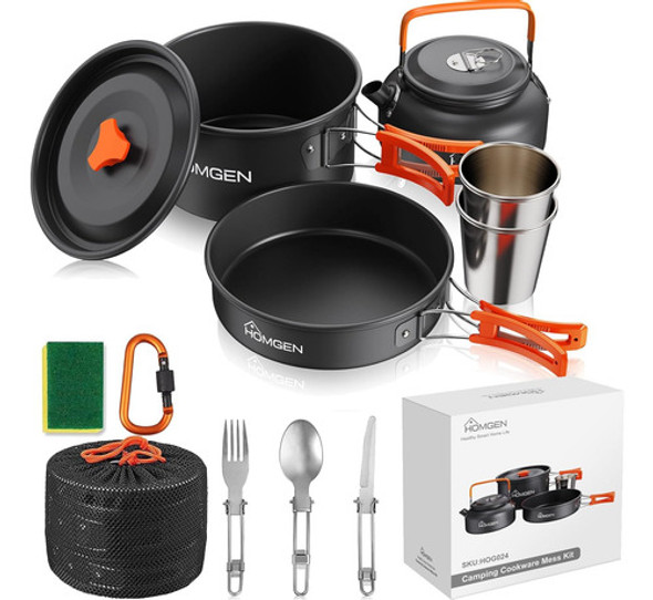 Conjunto De Cocina Portátil Aluminio Para Acampada 2-3 Perso 0 Conjunto De Cocina Portátil Aluminio Para Acampada 2-3 Perso 0