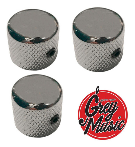 Pack X3 Cool Parts Pkm01 Perillas Metalicas P/ Guitarra Bajo 1 Pack X3 Cool Parts Pkm01 Perillas Metalicas P/ Guitarra Bajo 1