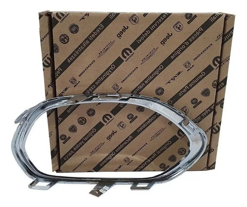 Moldura Faro Auxiliar Antiniebla Cromada Fiat Toro Original® 1