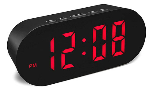Famicozy Simple Reloj Despertador Digital Fácil De Usar, Com 0