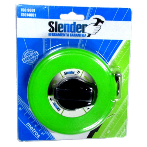 Cinta De Agrimensor Fibra De Vidrio 10mts Slender 0