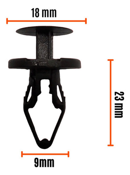 Clip Grampa Traba Paragolpe Chevrolet S-10 Silverado X5 C 1 Clip Grampa Traba Paragolpe Chevrolet S-10 Silverado X5 C 1