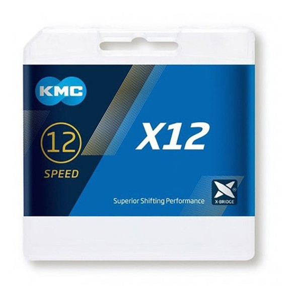 Cadena Bicicleta 12 Vel Kmc X12 Silver 126 Eslabones Ed.2019 0 Cadena Bicicleta 12 Vel Kmc X12 Silver 126 Eslabones Ed.2019 0