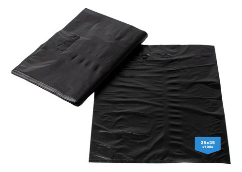 Bolsa Riñon Boutique Negra 25x35 X100 Unidades 1