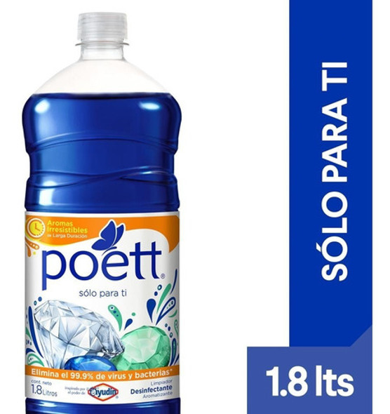 Desinfectante Liquido Poett Solo Para Ti X 1,8 Lt 0
