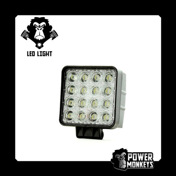 10 Faros Cuadrados 48w Auto Moto 4x4 Utv Cuatri 1 10 Faros Cuadrados 48w Auto Moto 4x4 Utv Cuatri 1