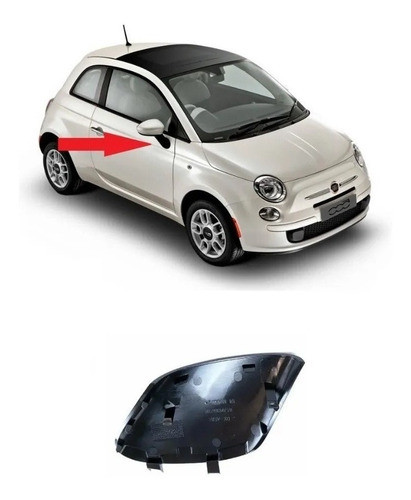Tapa Brazo De Espejo Derecho Fiat 500 Original 1