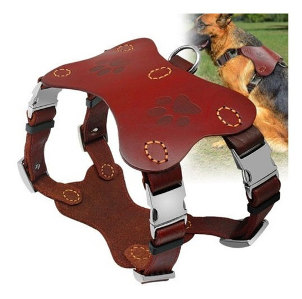 Arnés Del Perro De Cuero Para Perros Grandes Caminar Anilla 0 Arnés Del Perro De Cuero Para Perros Grandes Caminar Anilla 0