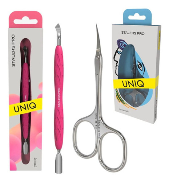 Tijera Para Cuticulas Manicuria Uniq Kit30/4y 10/4.2 Staleks 0