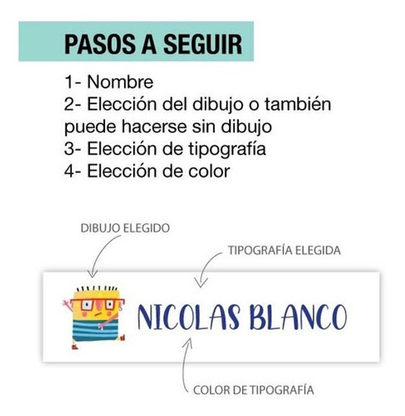 4 Nombres Impresos 100 X 41 Mm ! Tela P/ Pegar Con Plancha ! 1 4 Nombres Impresos 100 X 41 Mm ! Tela P/ Pegar Con Plancha ! 1