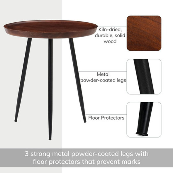 Mh London Mesa Auxiliar - Dilan Tri Pin Mesita Pequeña. ¿mes 1