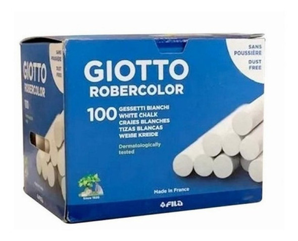 Tiza Giotto Robercolor Blanca X 100 Unidades Hipoalergénica 1 Tiza Giotto Robercolor Blanca X 100 Unidades Hipoalergénica 1