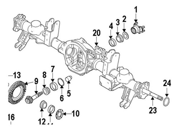 Reten Palier Trasero Original Mopar Dodge Ram 1500 5.7 Hemi 1
