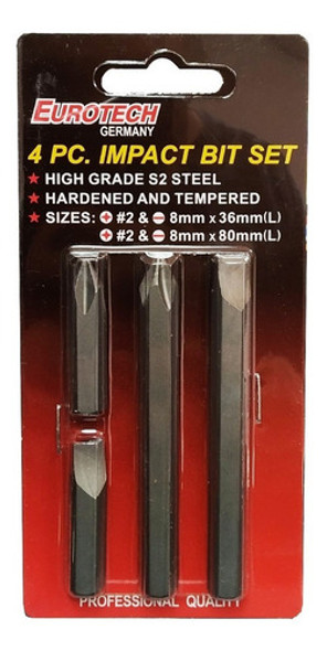 Juego De Puntas Impacto Largas Y Cortas - Electroimporta 0