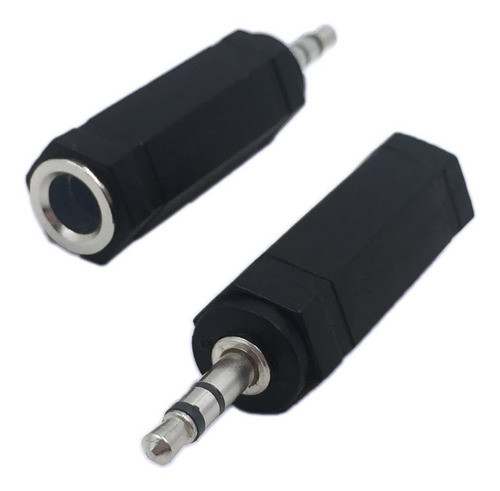 2 Adaptadores De Auriculares 3,5mm Macho A 6,35mm Hembra 0