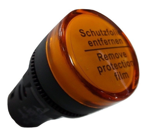 Ojo De Buey Luz Piloto Ambar / Amarillo Led Señal 220v 22mm 0