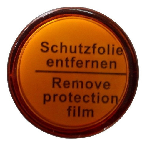 Ojo De Buey Luz Piloto Ambar / Amarillo Led Señal 220v 22mm 1