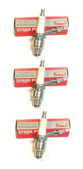 Juego De 3 Bujías Originales Motores Yamaha 60hp 2 Tiempos 0