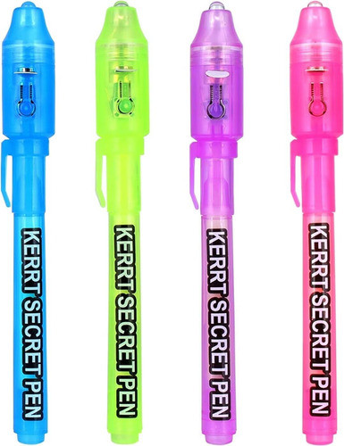 Pluma De Tinta Invisible Con Luz Uv Para Mensajes Secretos 0