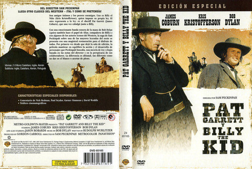 Pat Garrett Y Billy The Kid- Bob Dylan- James Coburn Dvd 0
