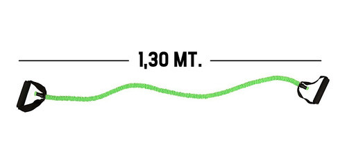 Banda Elástica Enfundada Resistencia Media Deporte Entrenar 1