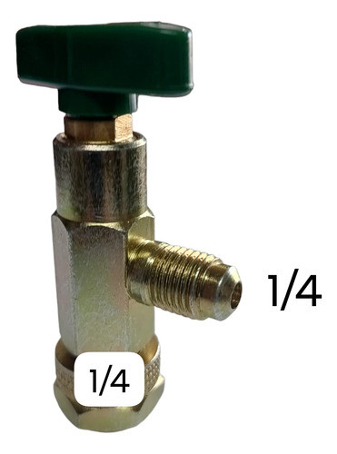 Valvula Con Canilla Para Split 1/4 Flare Con Volante 0