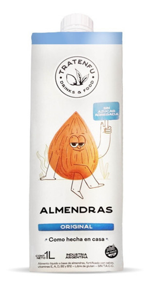 Leche De Almendras Original Tratenfu Pack 8 X 1 Lt 1