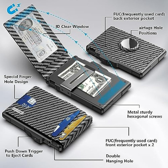 Umoven Airtag - Cartera Para Hombre, Con Funda De 1