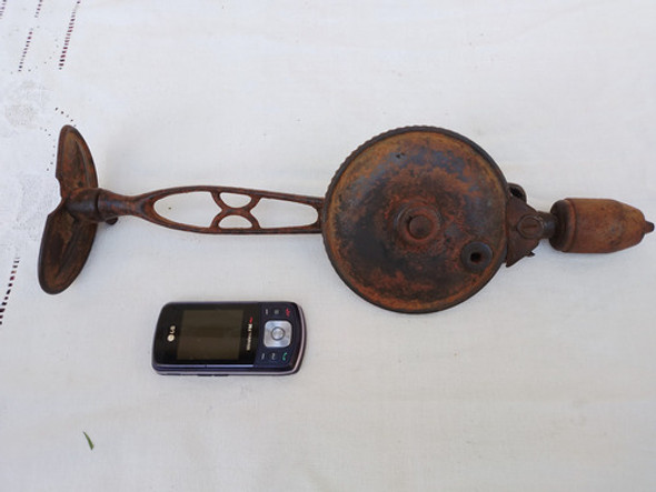 Antiguo Taladro Agujereadora De Pecho Sin Asa A Restaurar 1