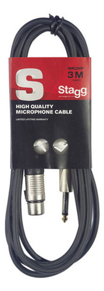 Cable 6mm Canon Plug (xlr/jack) X 3 Mts 0