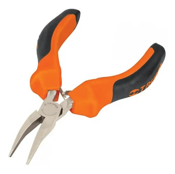 Pinza De Punta Curva Mango Comfort Grip Truper 17365 0 Pinza De Punta Curva Mango Comfort Grip Truper 17365 0