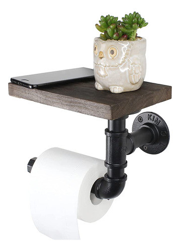 Soporte De Papel Higiénico Con Estante, Soporte De Rollo De 0