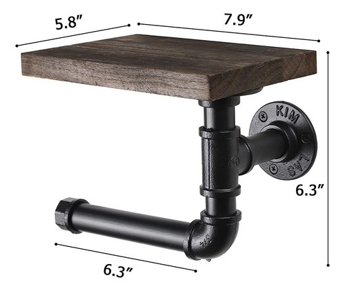 Soporte De Papel Higiénico Con Estante, Soporte De Rollo De 1