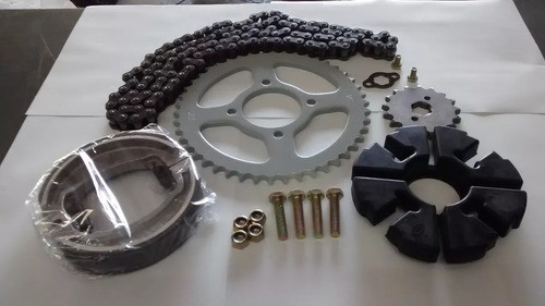 Kit 110 Corona Cadena Piñon Porta Cor Zapata Topes Tornillos 1