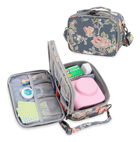 Funda Para Camara Instax Mini 9/10/11 - Flores Rosas 0