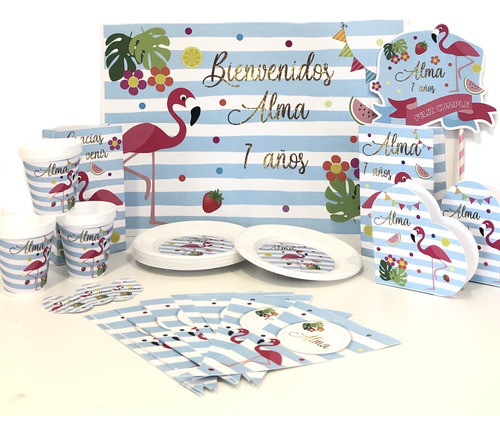 Cotillón Infantil Personalizado X 15 Flamencos 0