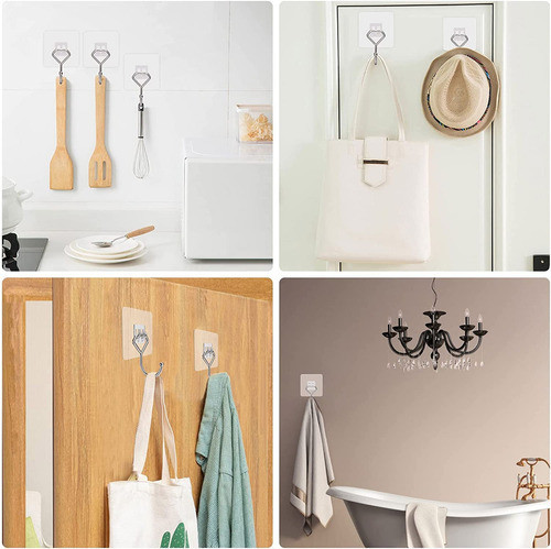 Ganchos Adhesivos Grandes De 44 Libras (max.), Ganchos De Pa 1