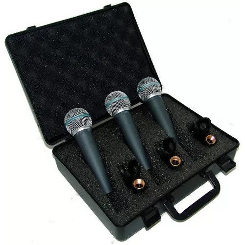 Pack De 3 Microfonos Moon M59 Vocales Unidireccional 0