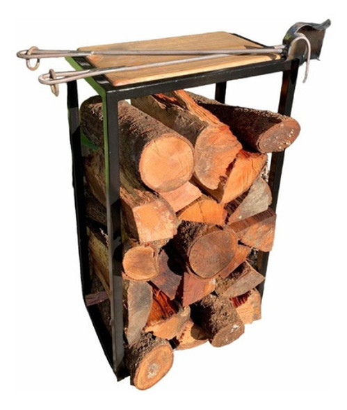 Leñero Con Pala Y Atizador 0