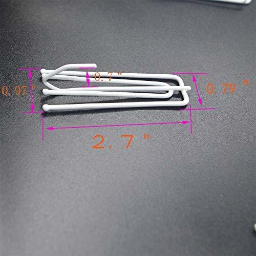 Cortina Blanca Ailejia Con Ganchos Plisados, 4 Puntas, En Fo 1