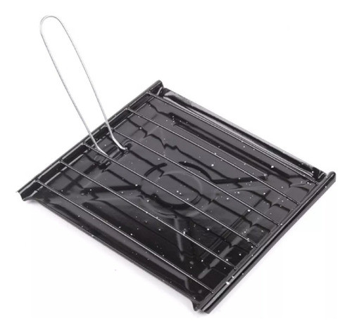 Tostador Basico Vitrificado C/rejilla Enlozado C/mango Kufo 0