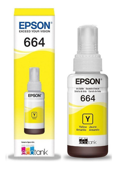 Tinta Original Epson T664 Amarillo 0 Tinta Original Epson T664 Amarillo 0