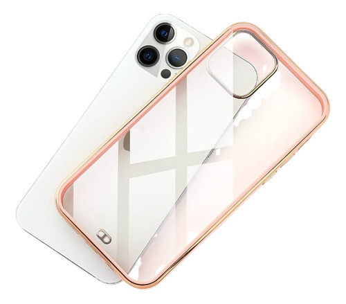 Case Para iPhone 6 P Transparente Color En Los Bordes. 0