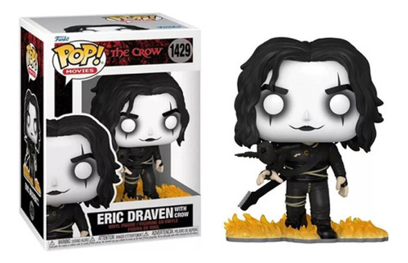 Funko Pop! Movies The Crow Eric Draven W/ Crow # 1429 Replay 0 Funko Pop! Movies The Crow Eric Draven W/ Crow # 1429 Replay 0