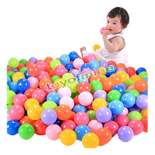 Colores Simples 100 Pc Bola Suave Plástico Océano Bolas Bebé 0