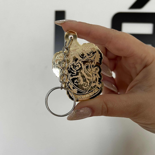 Llavero Harry Potter Casas Gryffindor Acrilico Espejo Dorado 1 Llavero Harry Potter Casas Gryffindor Acrilico Espejo Dorado 1