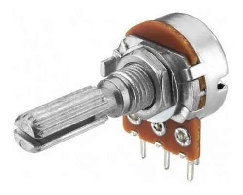 Potenciometro Rotativo Mono 2k Lineal Metalico 16mm 0